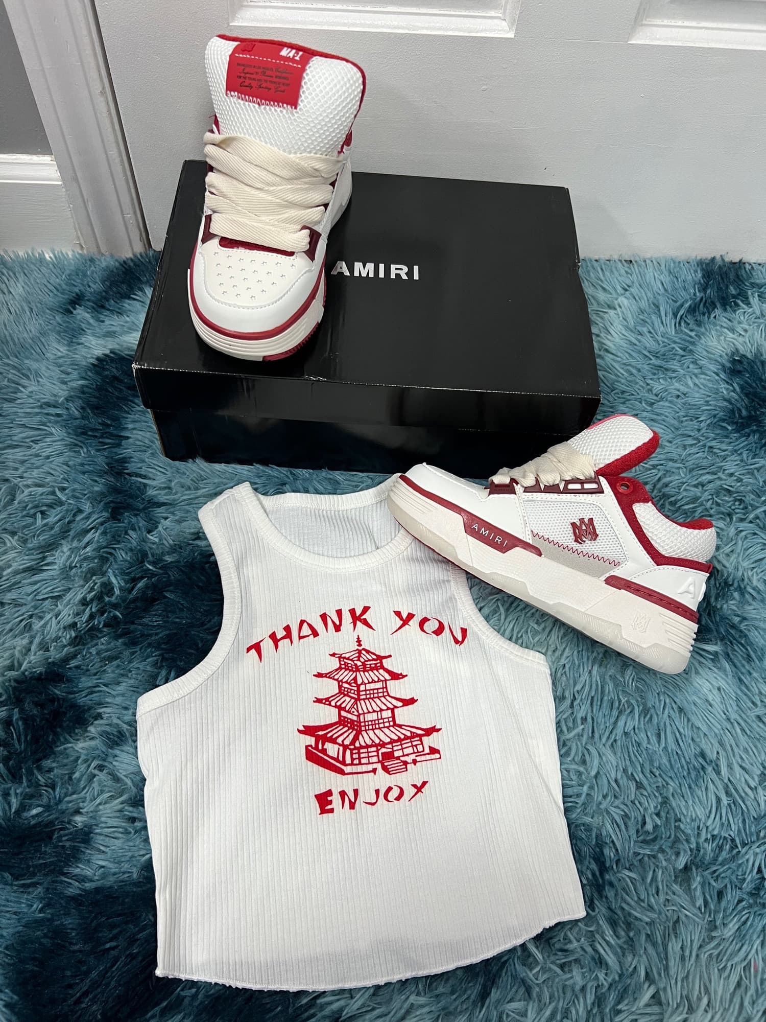 AMIRI SNEAKER AND TOP