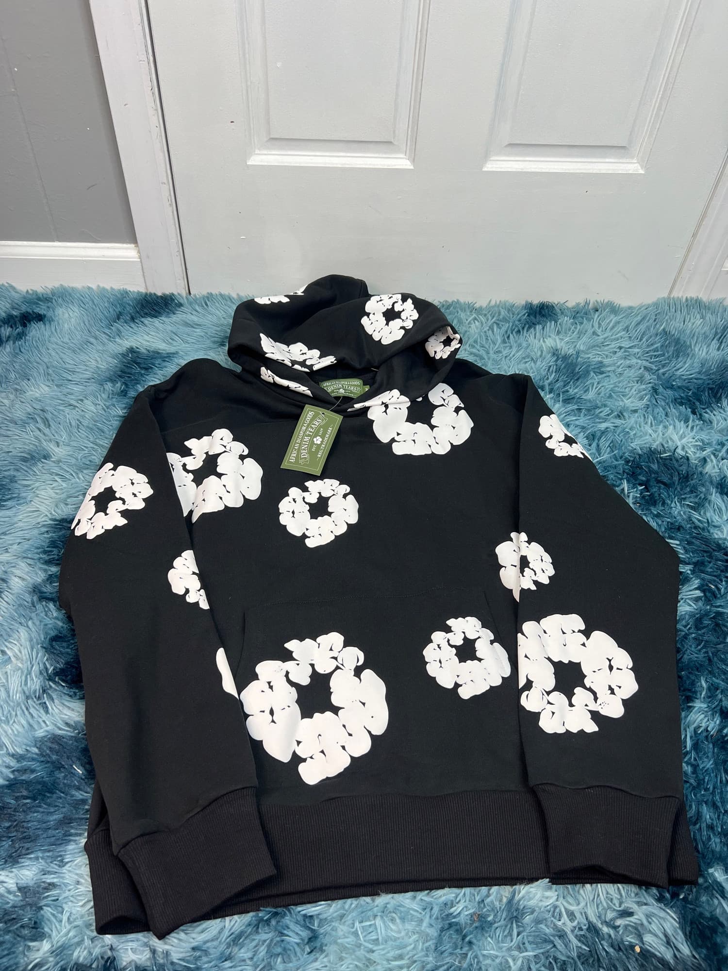 DENIM TEAR HOODIE