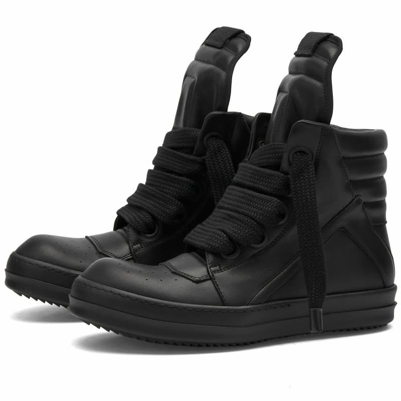 Rick Owens Geobasket Sneakers in Black