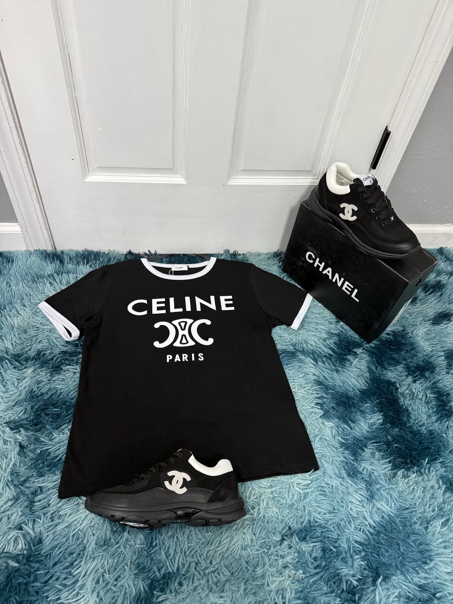 Chanel and Celine shirt