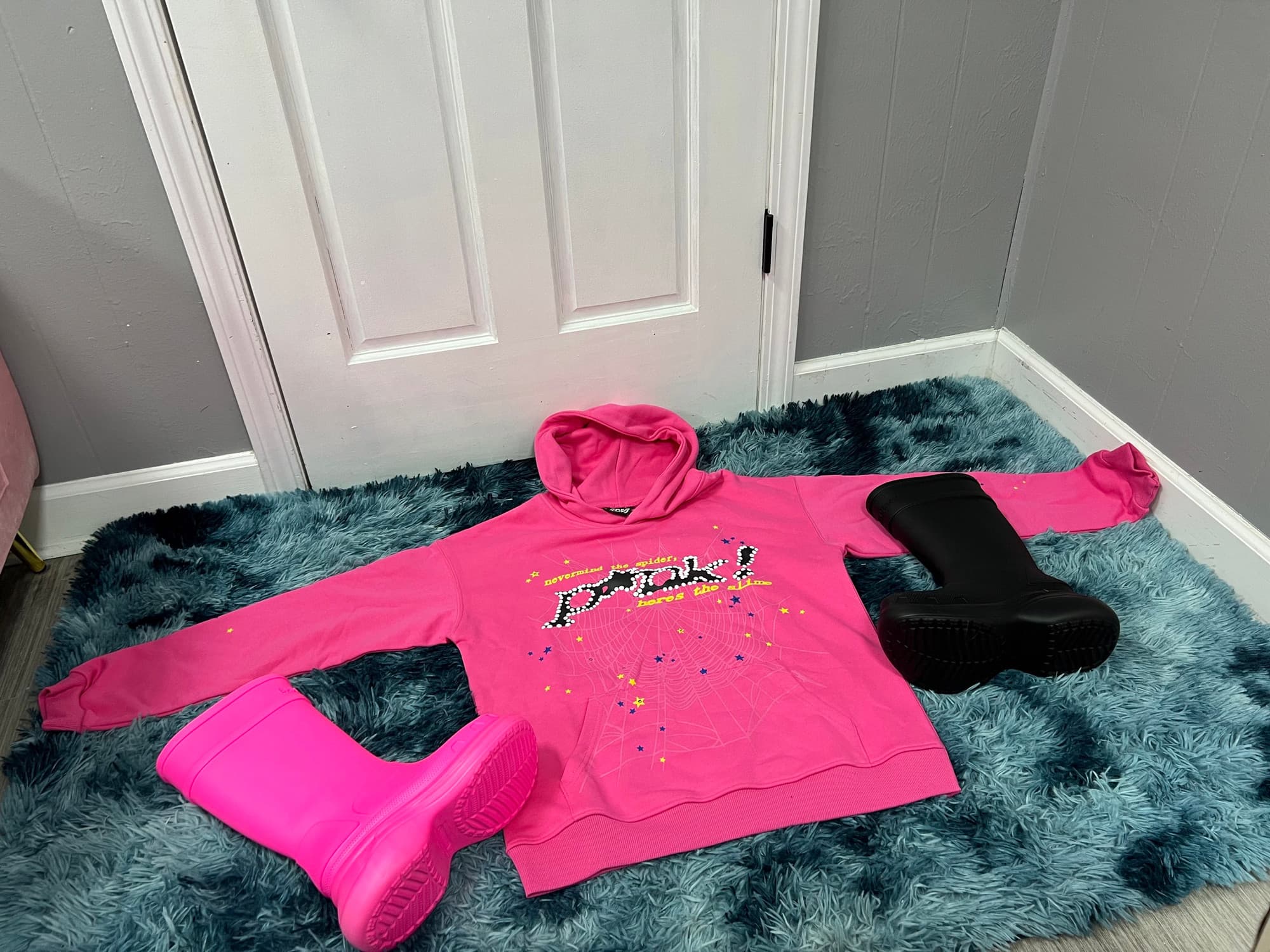 SPIDER HOODIE & BALENCIAGA SET